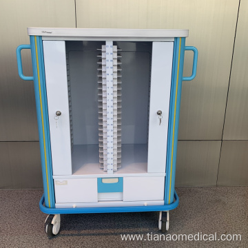 Hospital Aluminum Color Optional Medical Record Trolley